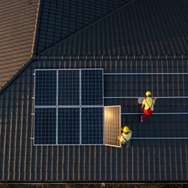 Bau einer Photovoltaik-Anlage